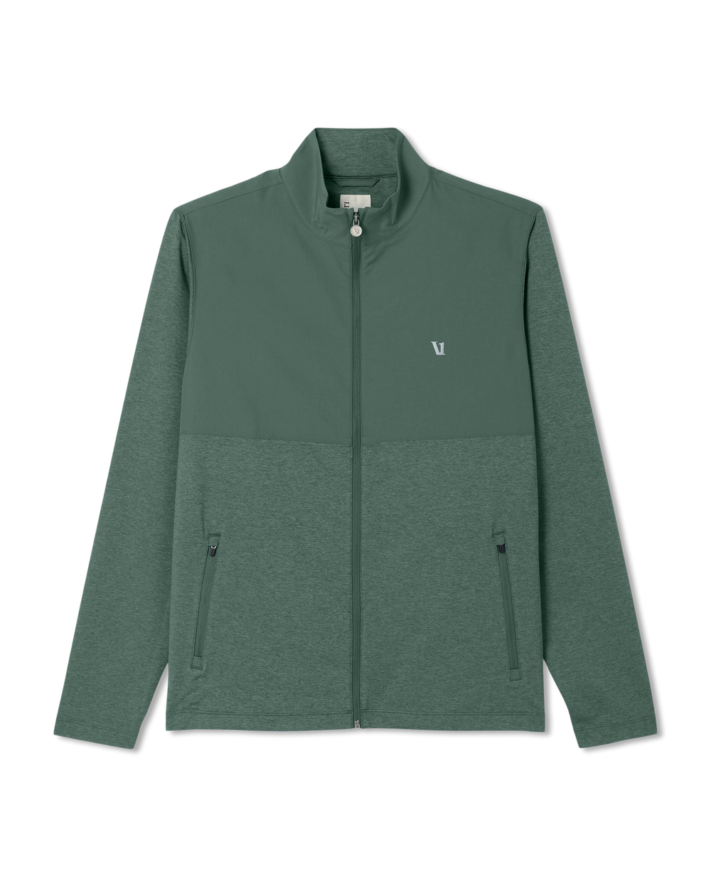 Men's Sunday Element Track Jacket Agate Green Heather | Vuori for sale