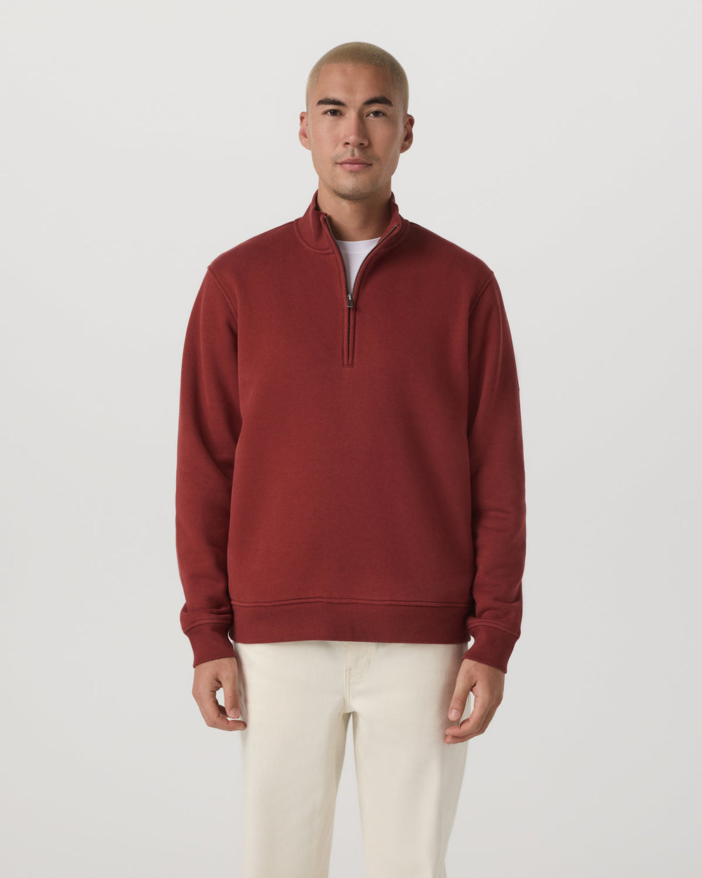 Seaside 1/2 Zip Classic Men's Spiced Apple Pullover | Vuori online