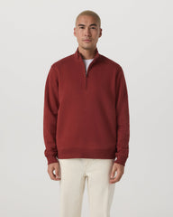 Seaside 1/2 Zip Classic Men's Spiced Apple Pullover | Vuori online