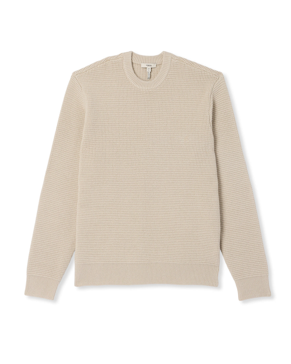 Denver Waffle Crew Sweater Men's Mushroom Wool Sweater | Vuori outlet