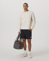 Coronado Crew - Relaxed Fit Men's Ivory Heather Crew | Vuori shop