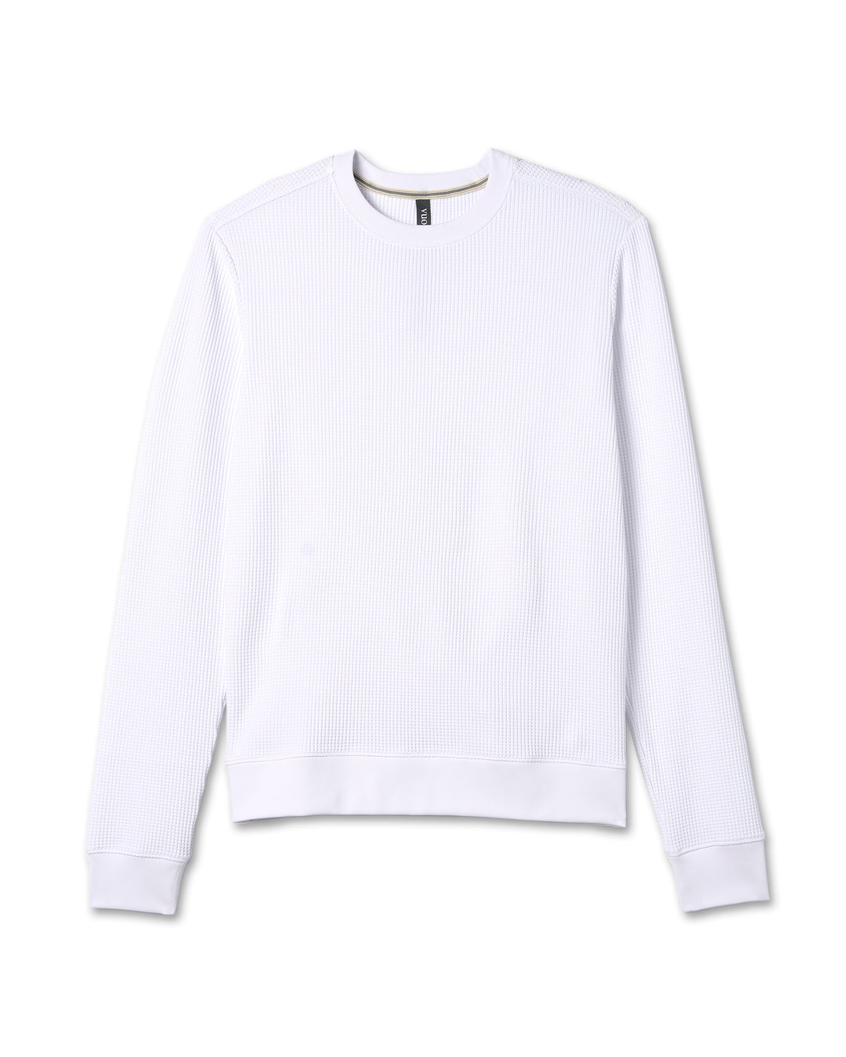 Jamestown Crew Men's White Waffle Crewneck | Vuori online