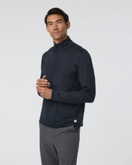 Ponto Half Zip Mock Neck Ink Heather | Vuori online