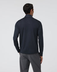 Ponto Half Zip Mock Neck Ink Heather | Vuori online