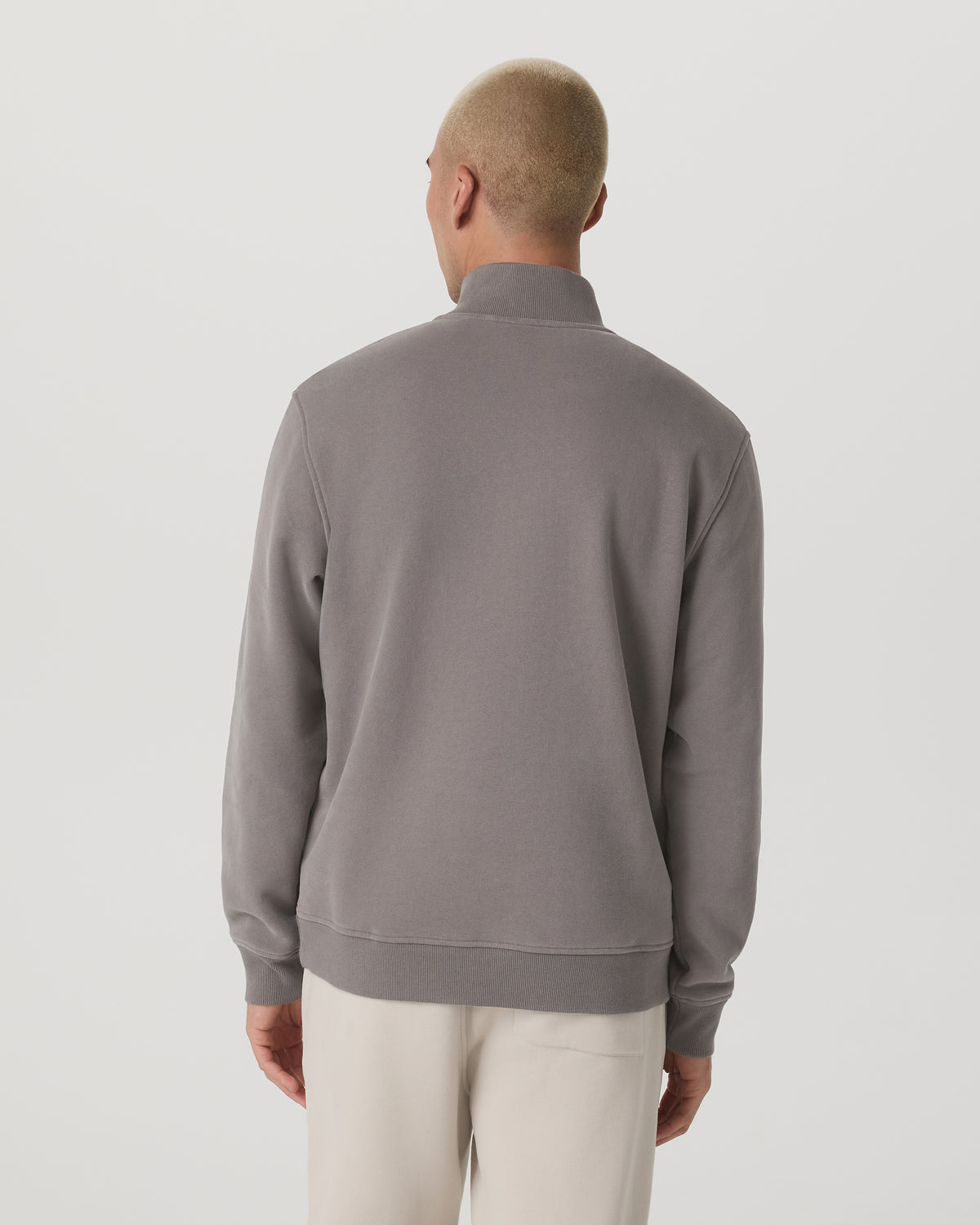 Seaside 1/2 Zip Classic Men's Cavern Grey Pullover | Vuori discount