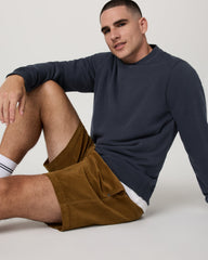 Cypress Logo Crew Men's Navy Sweatshirt | Vuori onsale