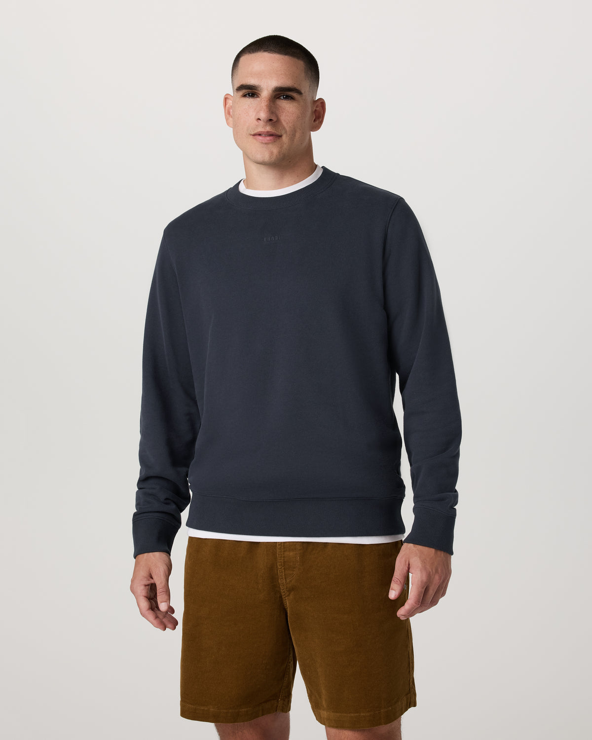 Cypress Logo Crew Men's Navy Sweatshirt | Vuori onsale
