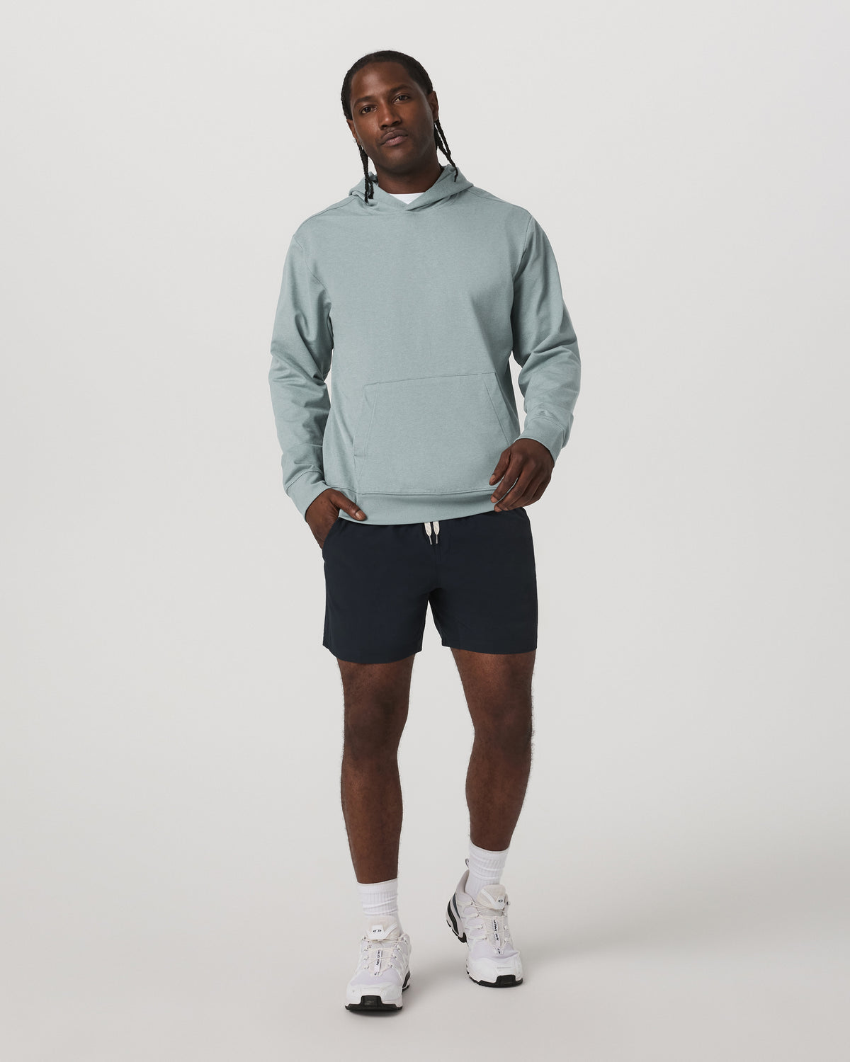 Men's Coronado Pullover Hoodie 2.0 Misty Blue Heather | Vuori for sale