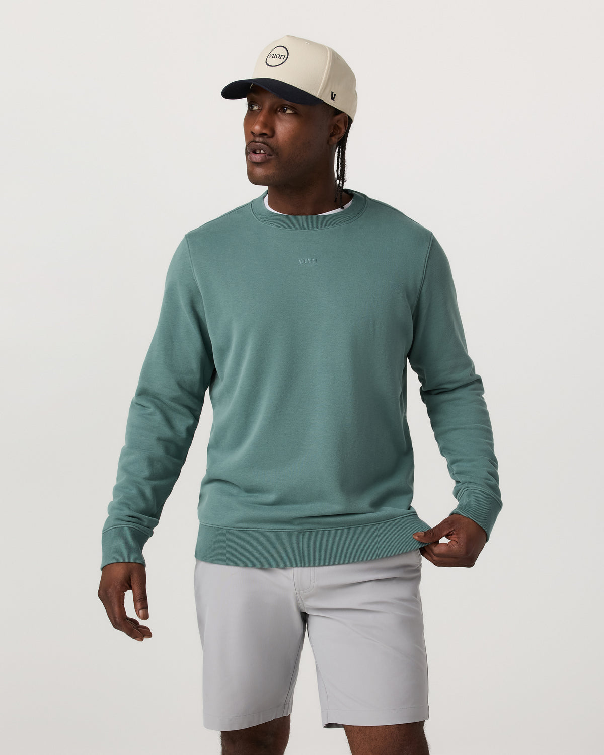 Cypress Logo Crew Men's Bluegrass Sweatshirt | Vuori online