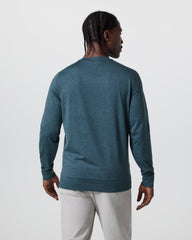 Ponto Performance Crew Deep Sea Heather Pullover | Vuori shop