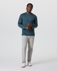 Ponto Performance Crew Deep Sea Heather Pullover | Vuori shop