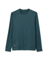 Ponto Performance Crew Deep Sea Heather Pullover | Vuori shop