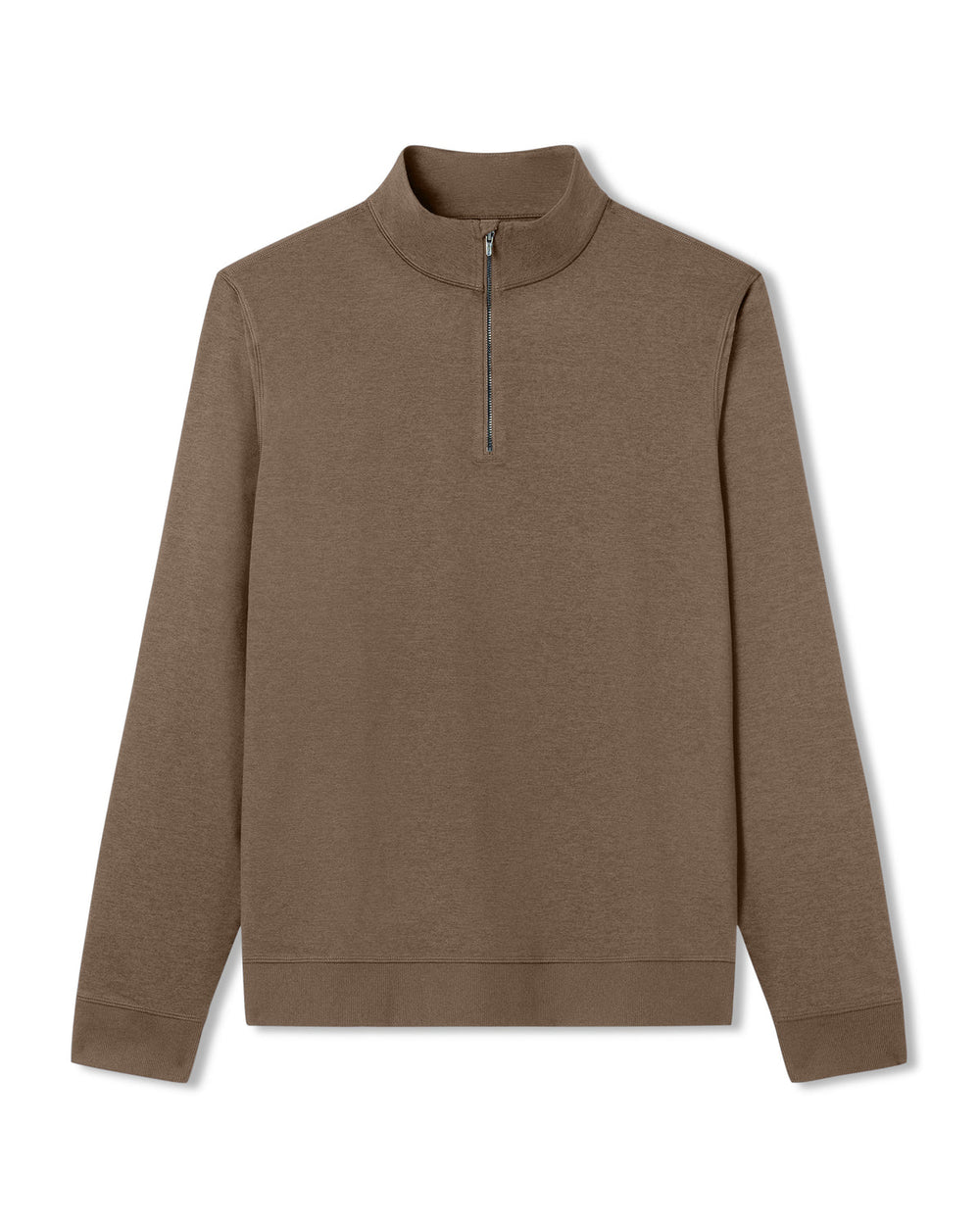 Coronado 1/2 Zip Men's Espresso Heather Pullover | Vuori onsale