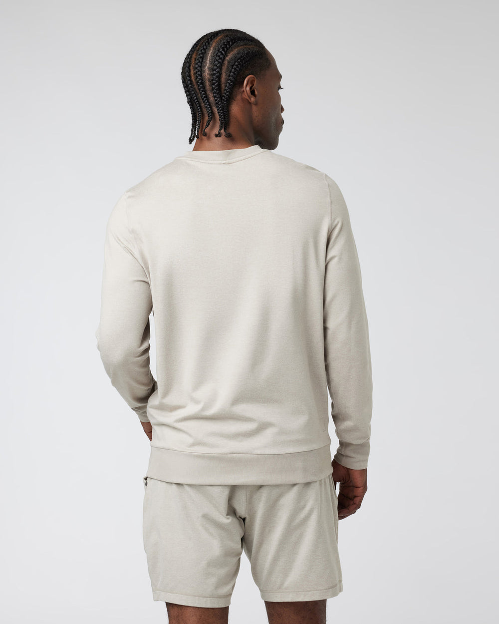Ponto Performance Crew Dark Salt Heather Pullover | Vuori online
