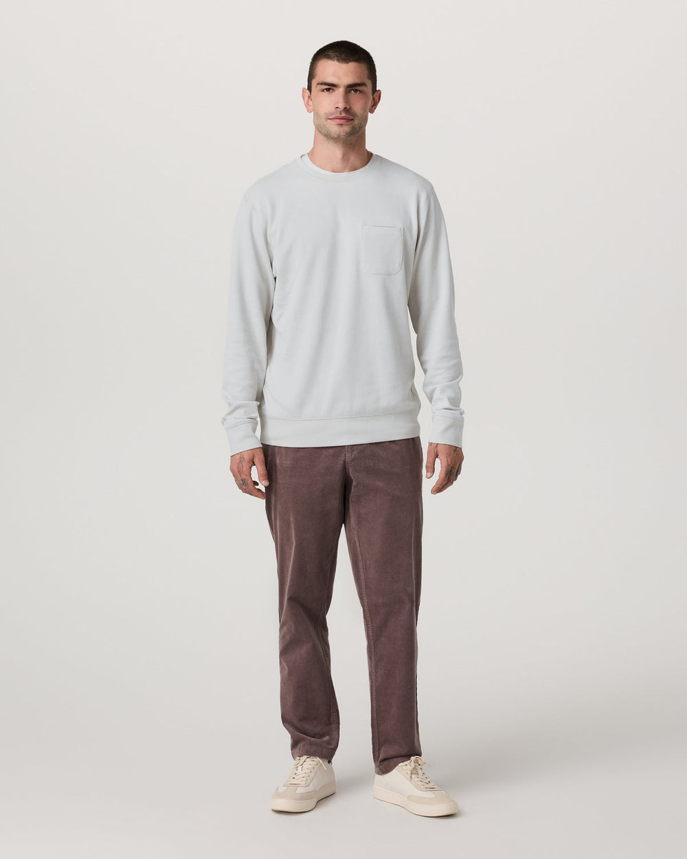 Jeffreys Crew 2.0 Men's Winter Grey Heather Pullover | Vuori discount