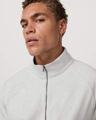 Coronado Novelty Full Zip Salt Heather Mock Neck Jacket | Vuori sale
