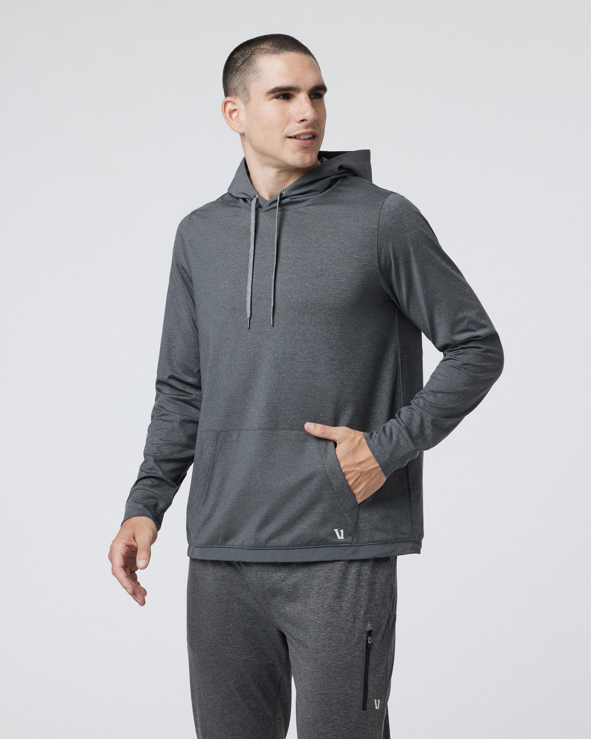 Sunday Element Hoodie Charcoal Heather | Vuori for sale