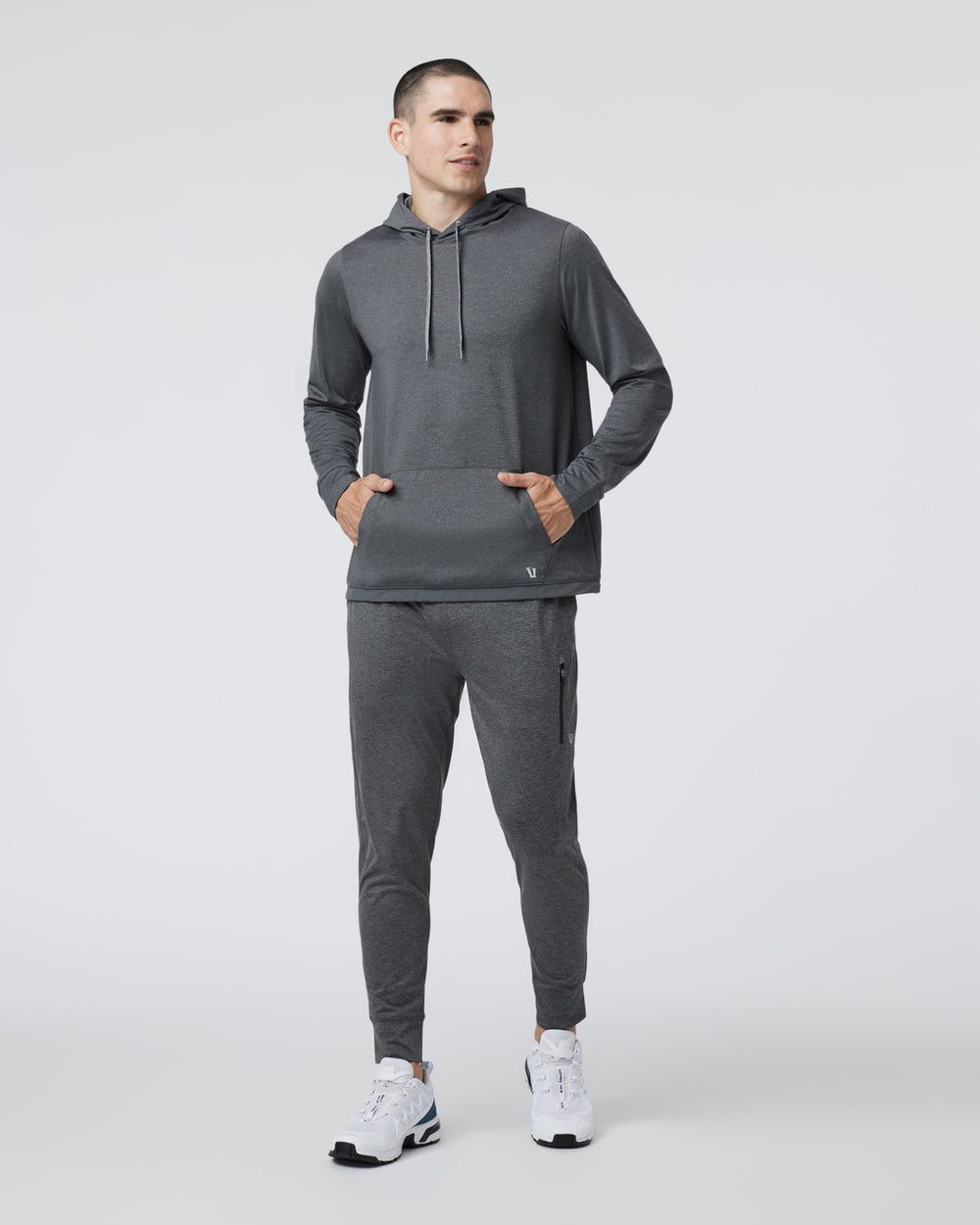 Sunday Element Hoodie Charcoal Heather | Vuori for sale