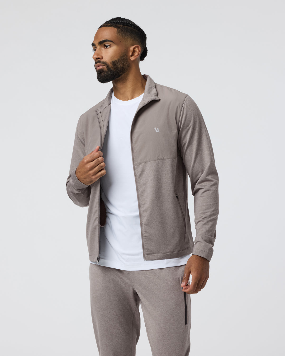 Sunday Element Track Jacket Mocha Heather | Vuori online