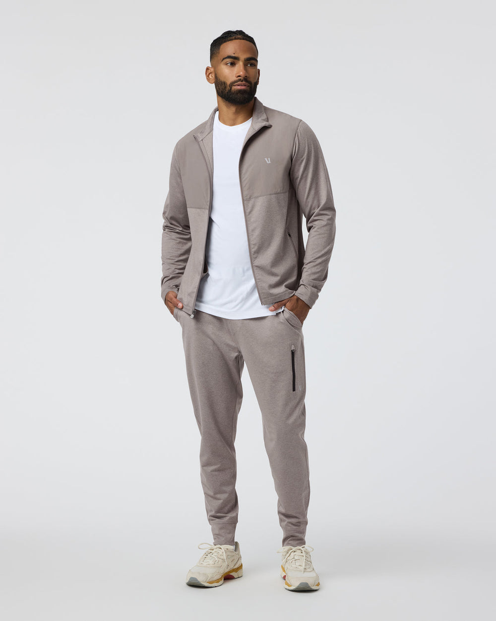 Sunday Element Track Jacket Mocha Heather | Vuori online