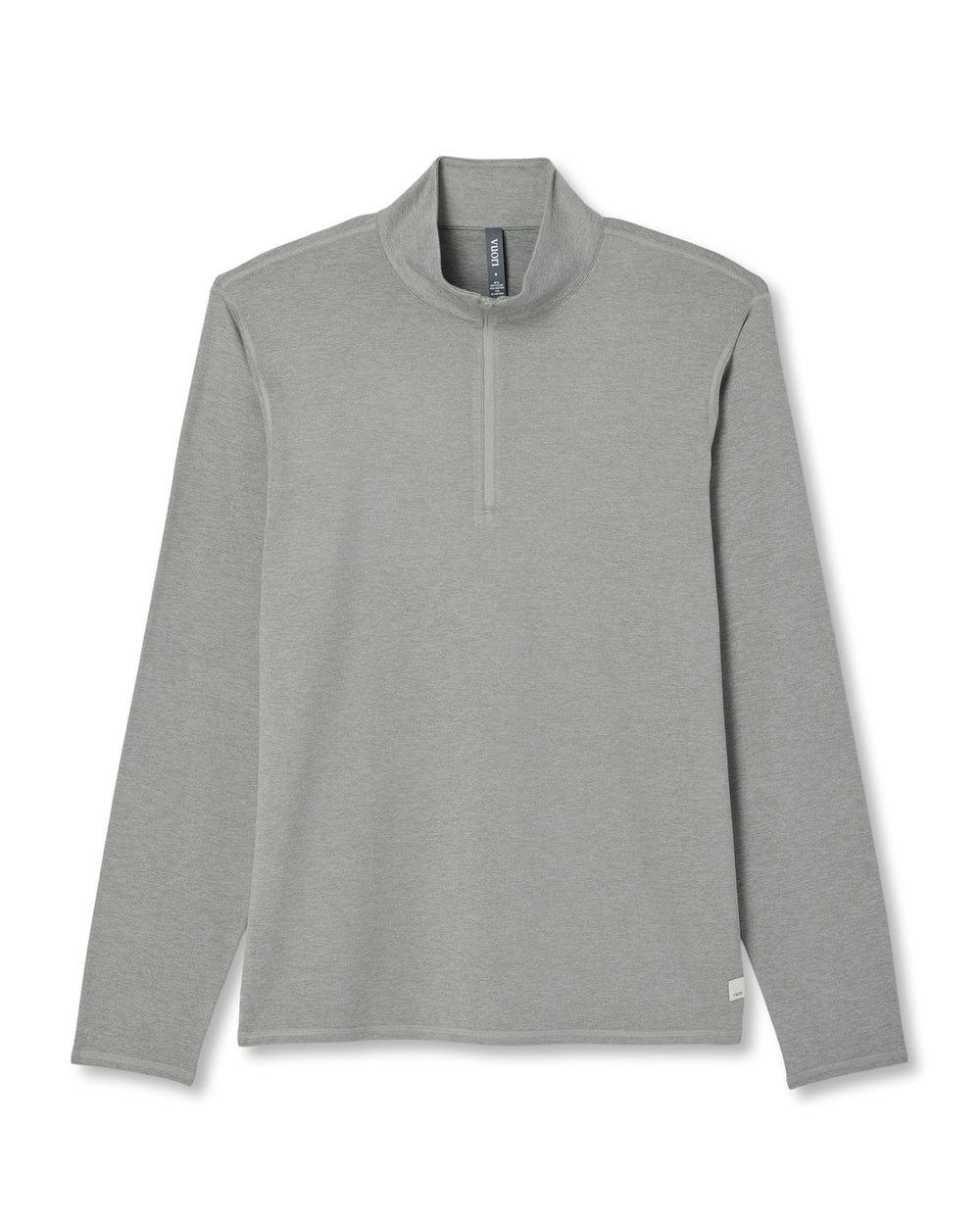 Ponto 1/2 Zip Mock Neck Men's Driftwood Heather Top | Vuori discount