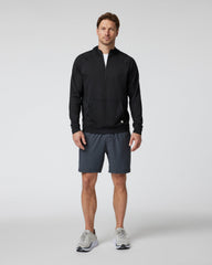 Ponto Performance Half Zip Hoodie Men's Black Half Zip | Vuori shop