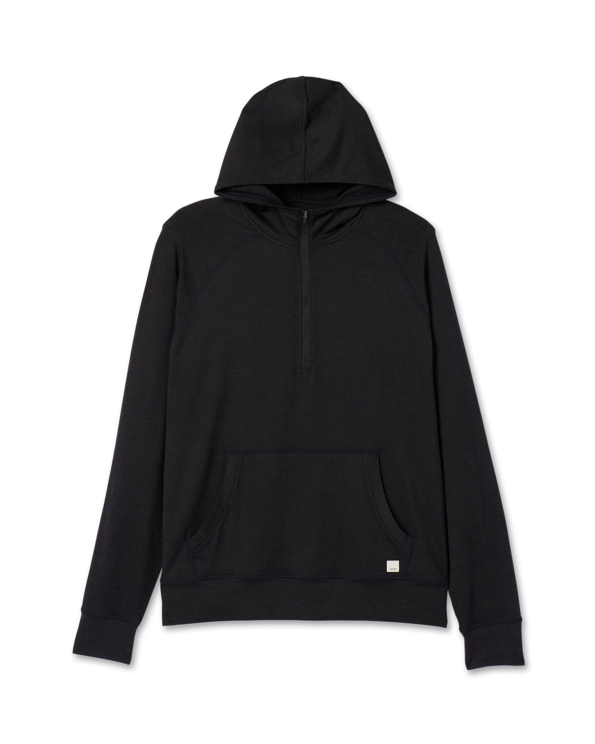 Ponto Performance Half Zip Hoodie Men's Black Half Zip | Vuori shop