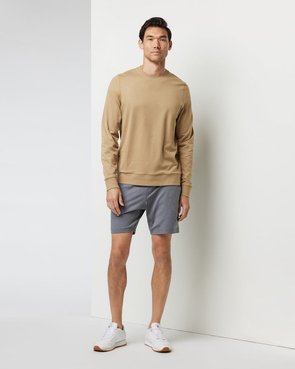 Ponto Performance Crew Sungold Heather Pullover | Vuori for sale