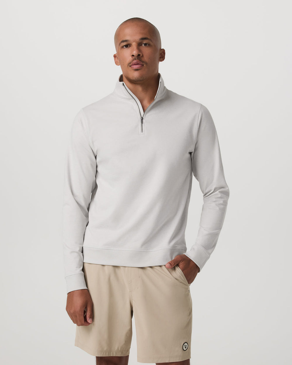 Coronado 1/2 Zip Men's Salt Heather Pullover | Vuori outlet