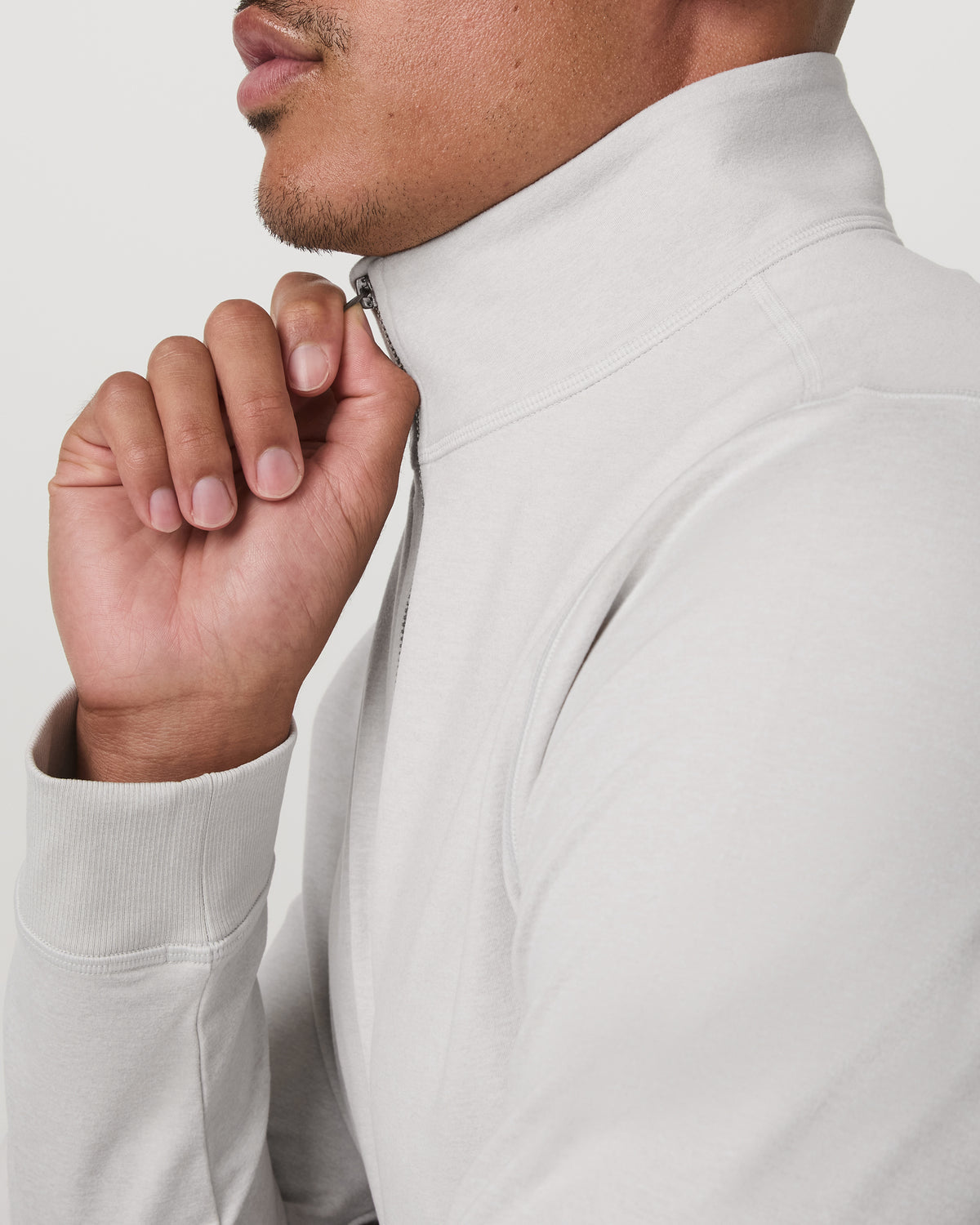 Coronado 1/2 Zip Men's Salt Heather Pullover | Vuori outlet