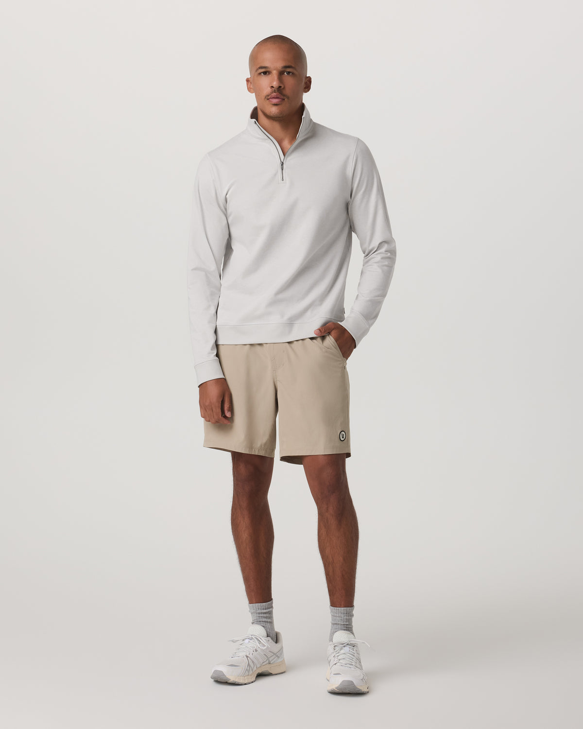 Coronado 1/2 Zip Men's Salt Heather Pullover | Vuori outlet