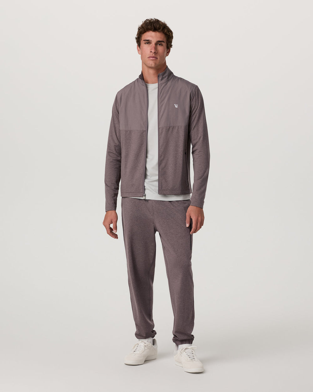 Men's Sunday Element Track Jacket Huckleberry Heather | Vuori shop