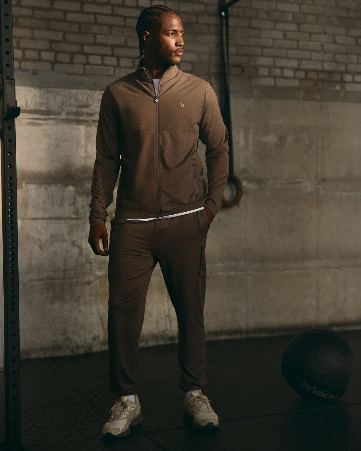 Men's Sunday Element Track Jacket Huckleberry Heather | Vuori shop