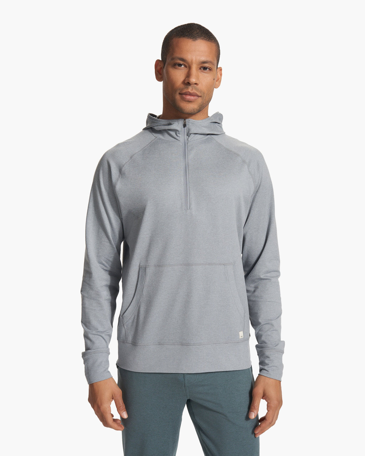 Ponto Performance Half Zip Hoodie Steel Heather | Vuori for sale