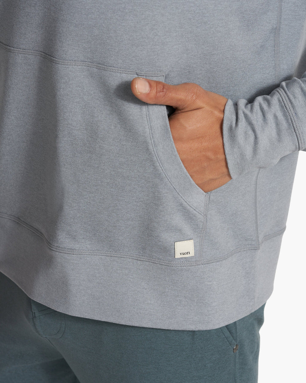 Ponto Performance Half Zip Hoodie Steel Heather | Vuori for sale