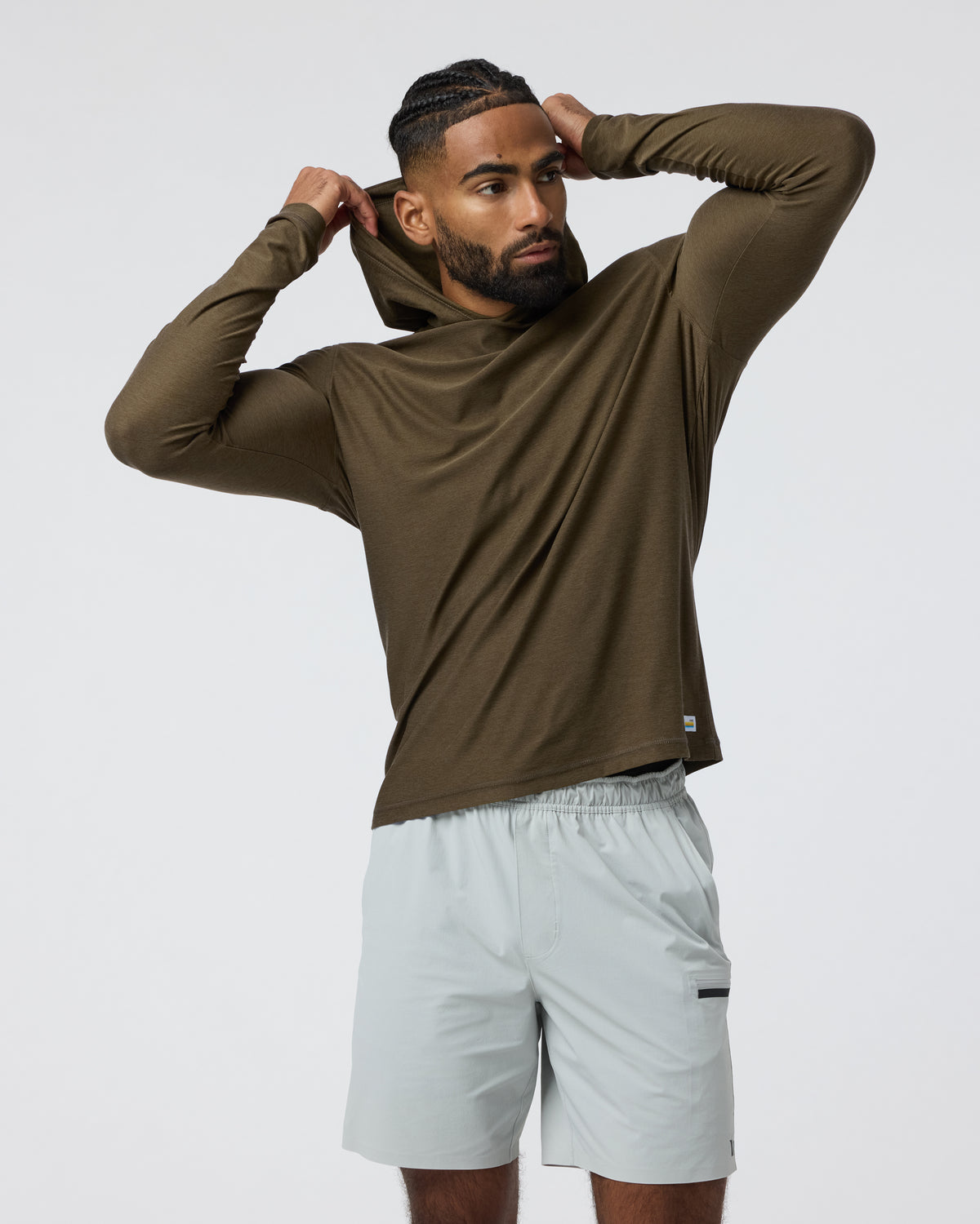 Strato Tech Hoodie Men's Moss Green Workout Hoodie | Vuori discount