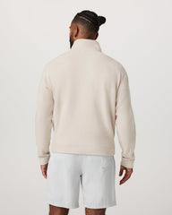 Beach Fleece 1/2 Zip - Relaxed Bone Heather Pullover | Vuori outlet