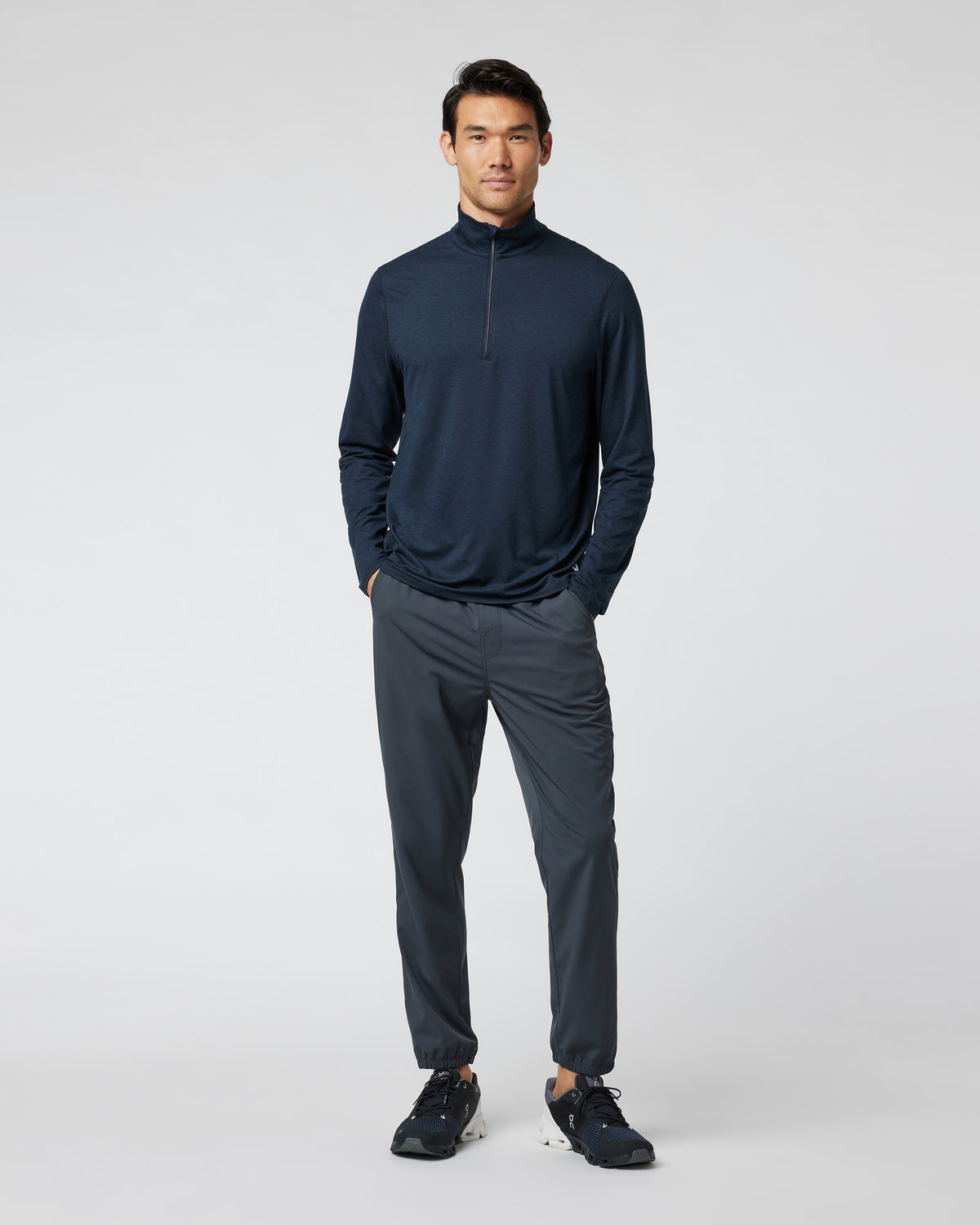 Ease Performance Half Zip 2.0 Ink Heather | Vuori shop