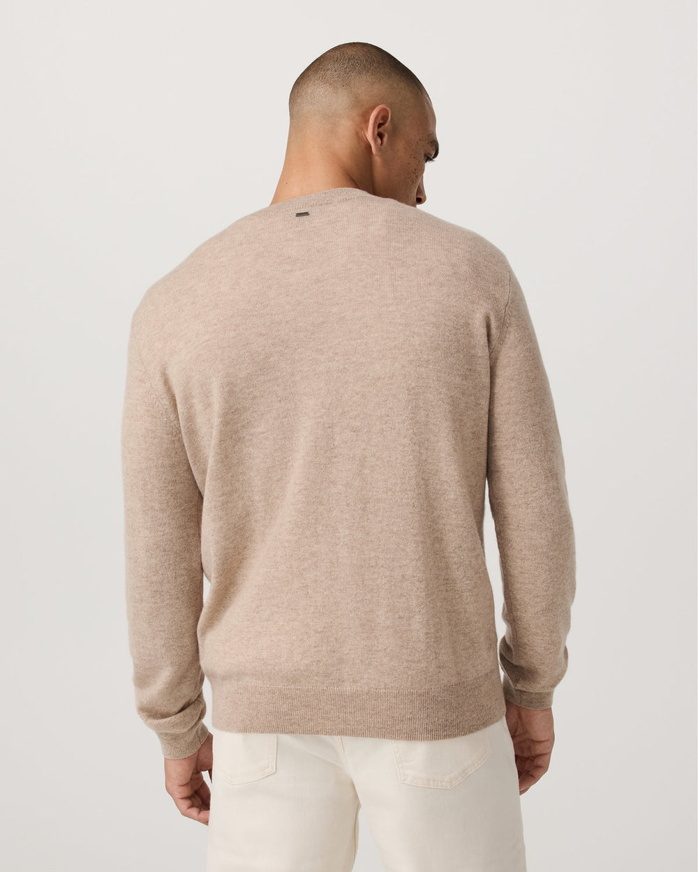 Berik Cashmere Sweater Men's Oatmeal Heather Sweater | Vuori sale