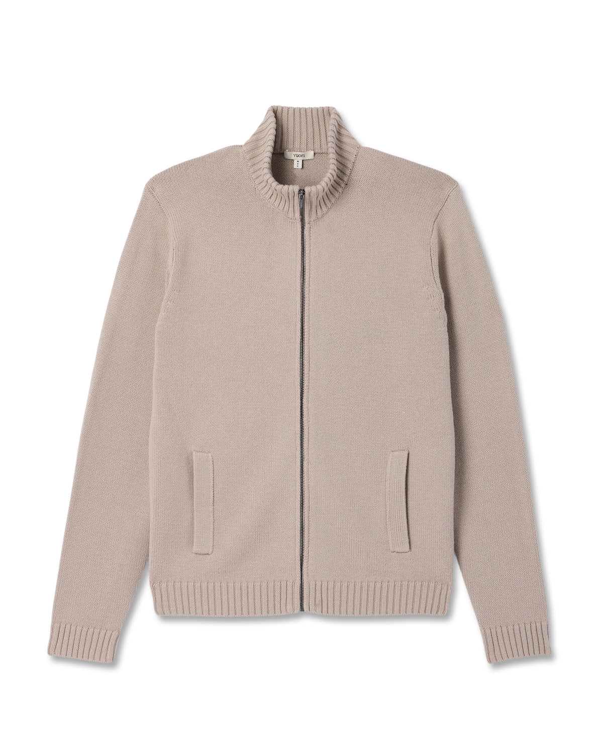 Denver Full Zip Sweater Men's Willow Grey Zip Sweater | Vuori onsale
