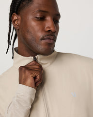 Sunday Element 1/2 Zip Men's Toast Heather Pullover | Vuori shop