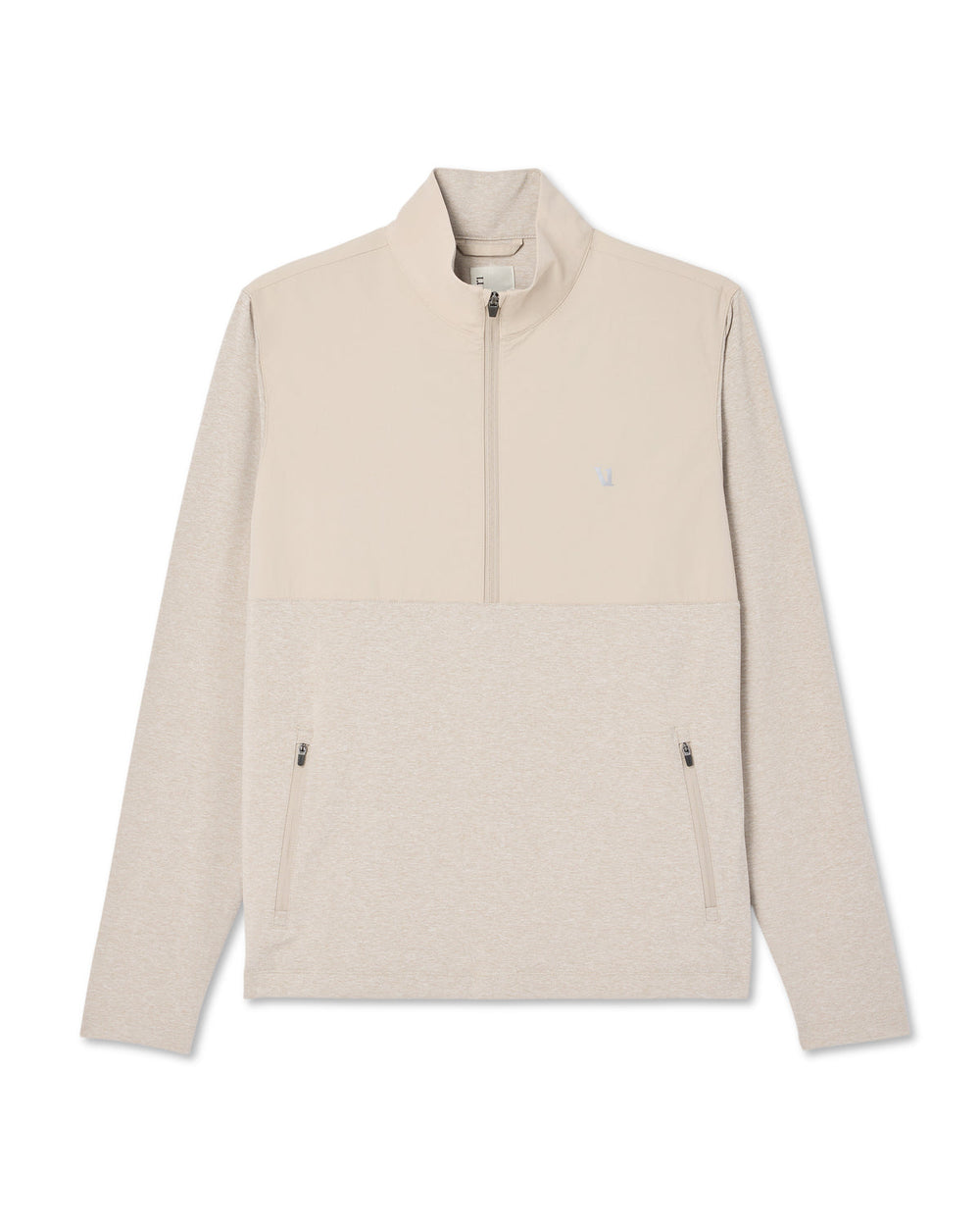 Sunday Element 1/2 Zip Men's Toast Heather Pullover | Vuori shop
