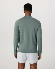 Clearview Seamless Quarter Zip Men's Marsh Long Sleeve | Vuori shop