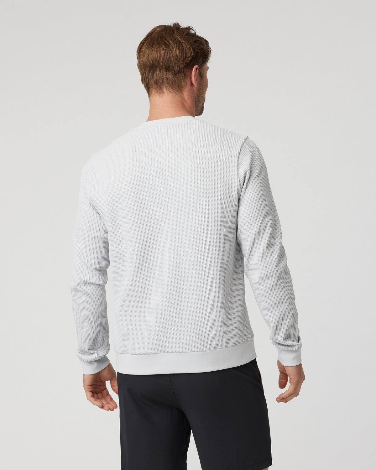 Jamestown Crew Men's Frost Grey Waffle Crewneck | Vuori sale