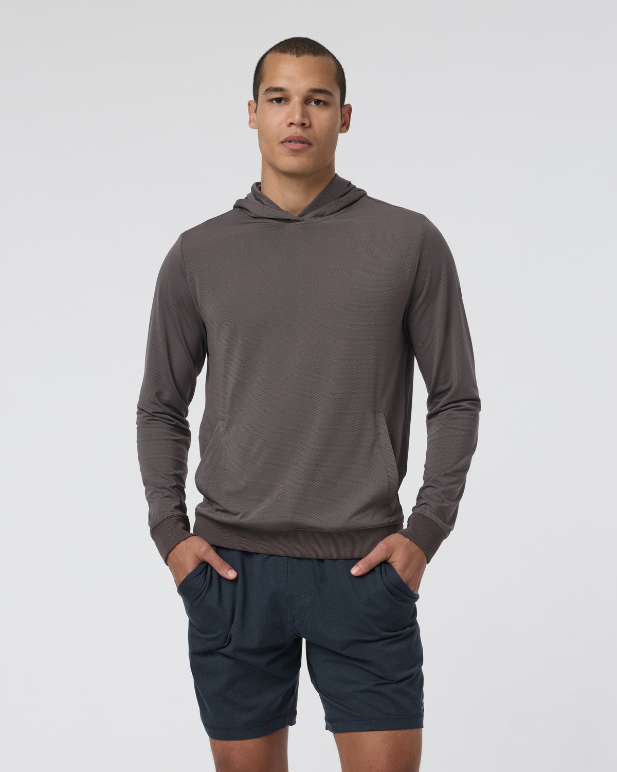 Double Mesh Hoodie Warm Grey | Vuori outlet