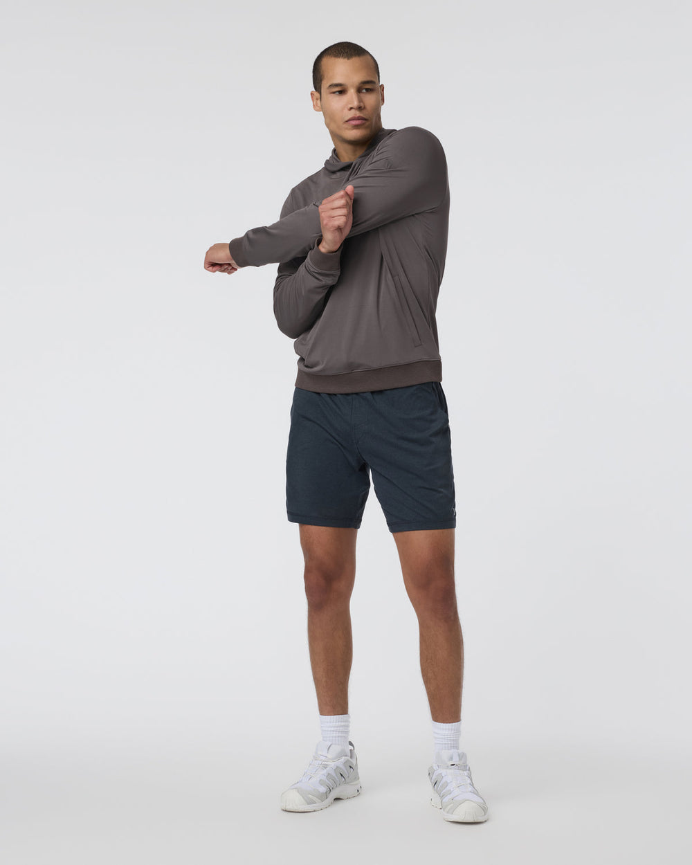 Double Mesh Hoodie Warm Grey | Vuori outlet