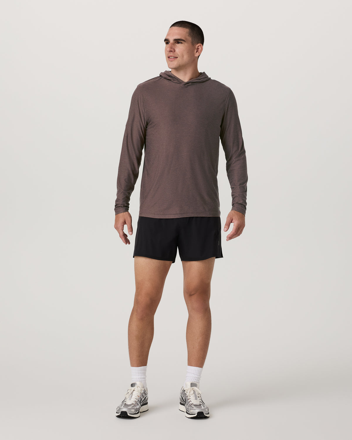 Strato Tech Hoodie Men's Huckleberry Heather Hoodie | Vuori onsale