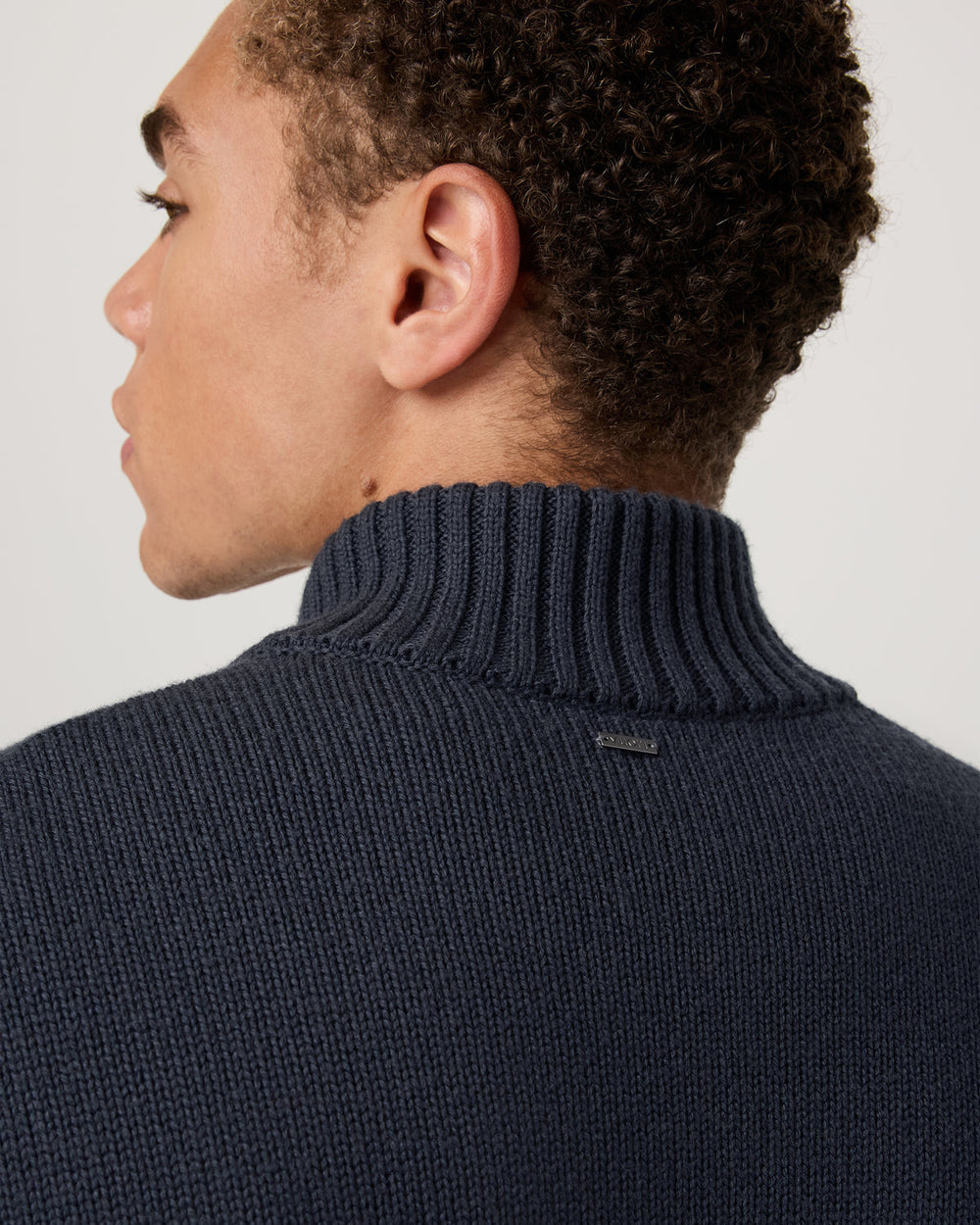 Denver Full Zip Sweater Men's Navy Zip Sweater | Vuori online