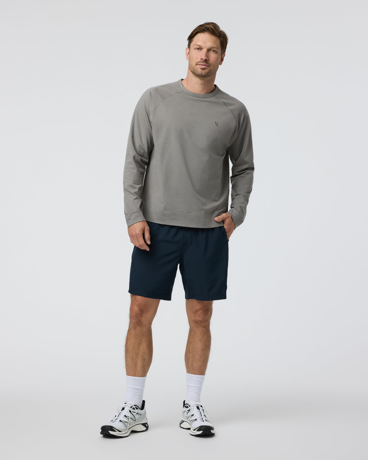 Coronado Crew Dolomite Heather | Vuori outlet