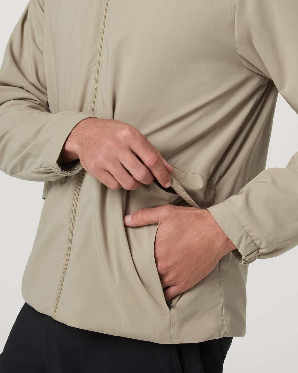 Octa Wind Shell Multi-Purpose Men's Truffle Jacket | Vuori onsale